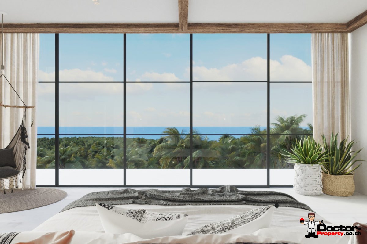 New 3 Bedroom Villa with Sea View – Chaweng Noi, Koh Samui – For Sale